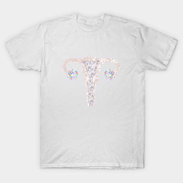 Disco uterus T-Shirt by morgananjos